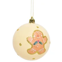 Esfera Galleta café y beige 8 cm