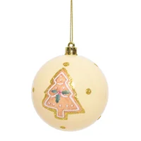 Esfera Galleta café y beige 8 cm