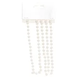 Guirnalda navideña perlas blanco 180 cm