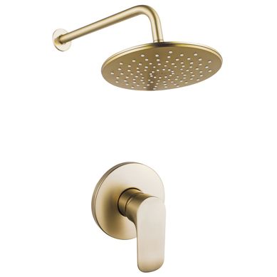 Ducha monocomando con plato gold