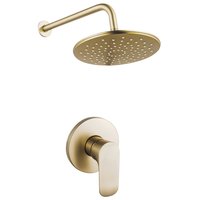 Ducha monocomando con plato gold