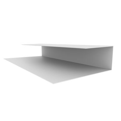 Perfil U blanco versato 22 x 8 x 290 cm