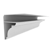Cornisa superficie cóncava 2.90 m blanca