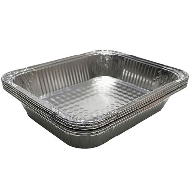 Set de 5 bandejas de aluminio para parrilla