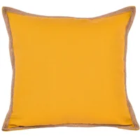 Almohadón decorativo 50 x 50 cm mostaza