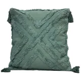 Almohadón decorativo Cruz 45 x 45 cm aqua
