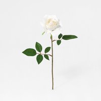 Vara rosa artificial blanca 48 cm