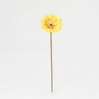 Vara gerbera artificial amarilla 51 cm