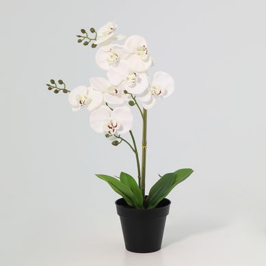 Planta artificial orqudea blanca 48 cm