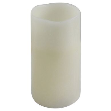 Vela LED cilindro 15 cm blanca