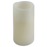 Vela LED cilindro 15 cm blanca