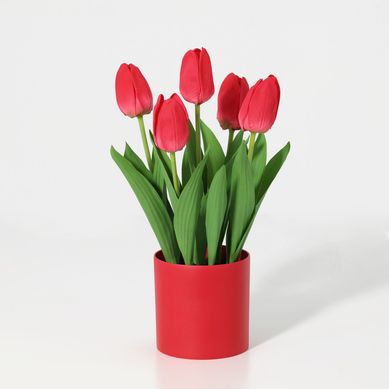 Planta artificial Tulipn 36 cm rojo