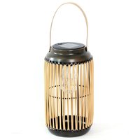 Farol solar de jardín 24 cm beige