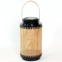 Farol solar de jardín 24 cm beige