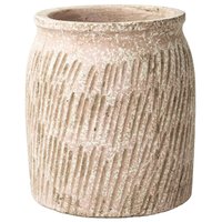 Maceta natural multicolor de cerámica 19 x 9 x 20.5 cm
