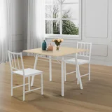 Juego de comedor Canna 1 mesa extensible y 2 sillas