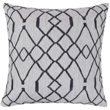 Almohadón decorativo Onda 45 x 45 cm gris y negro