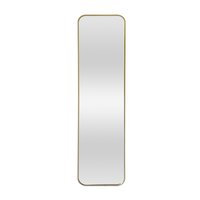 Espejo rectangular Curve 30 x 120 cm dorado