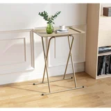 Mesa bandeja plegable taupe