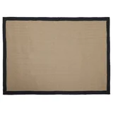 Alfombra Yute 200 x 290 cm natural y azul