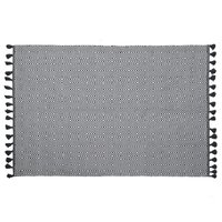 Alfombra Algodón 200 x 290 cm negro y blanco