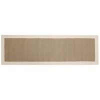 Alfombra caminero de algodón yute 60 x 200 cm natural