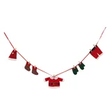Pack de 7 guirnaldas rojas 150 cm
