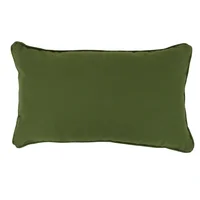 Almohadón decorativo Boho liso 30 x 50 cm verde