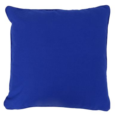 Almohadn decorativo Clsico liso 45 x 45 cm azul