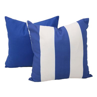 Pack de 2 almohadones decorativos 45 x 45 cm azul