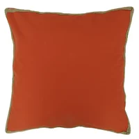 Almohadón decorativo Clásico yute 50 x 50 cm terracota