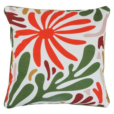 Almohadn decorativo Boho flores 45 x 45 cm multicolor