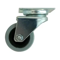 Rueda doble de goma para hogar 6 cm 80 kg