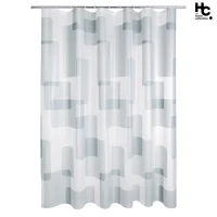 Cortina de baño 178 x 180 cm gris