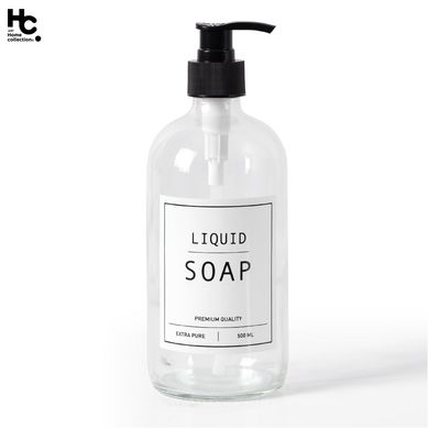 Dispensador de jabn transparente 500 ml