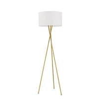 Lámpara de pie Fran 1 luz E27 dorada