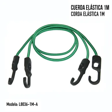 Pack de 2 tensores el�sticos 100 cm x 0.8 mm