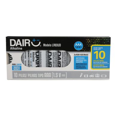 Pack de 10 pilas alcalinas AAA