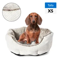 Cama para perro beige poliéster 40 x 45 cm