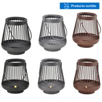 Farol de jardín metal 15 cm