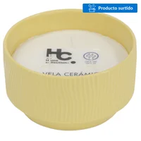 Vela blanca 14.5 cm con aroma