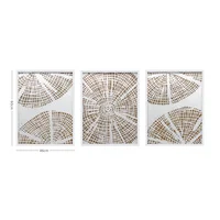 Pack de 3 cuadros Tela 46 x 60 cm