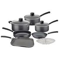 Batería de cocina 10 piezas gris