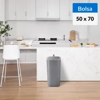 Cesto de basura con sensor 30 L gris