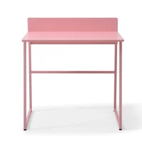 Escritorio simple Socca de metal rosa