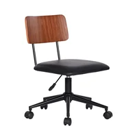 Silla de escritorio Crasmere negra regulable