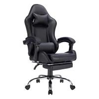 Silla gamer Matrix masajeadora negro regulable