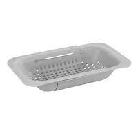 Escurridor para piletas de plástico extensible gris