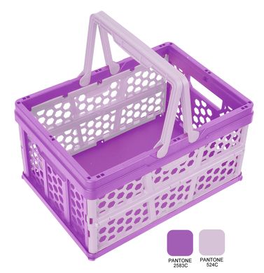 Canasta plegable 45 x 33.3 x 25 cm violeta