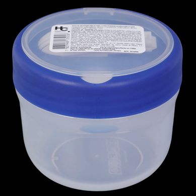 Contenedor de plstico 500 ml azul